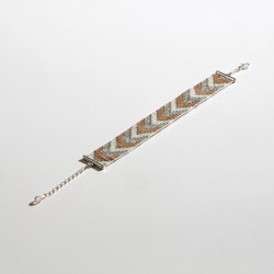 Handmade Beige Beaded Bracelet - Sickles