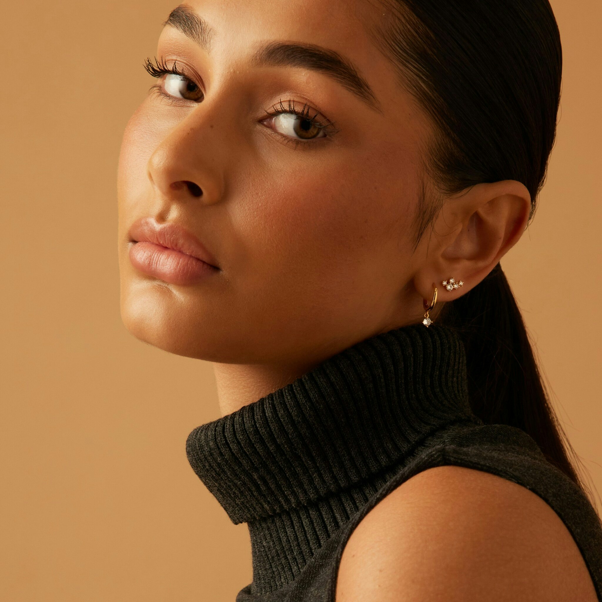 Petite Sparkling hoops øreringe