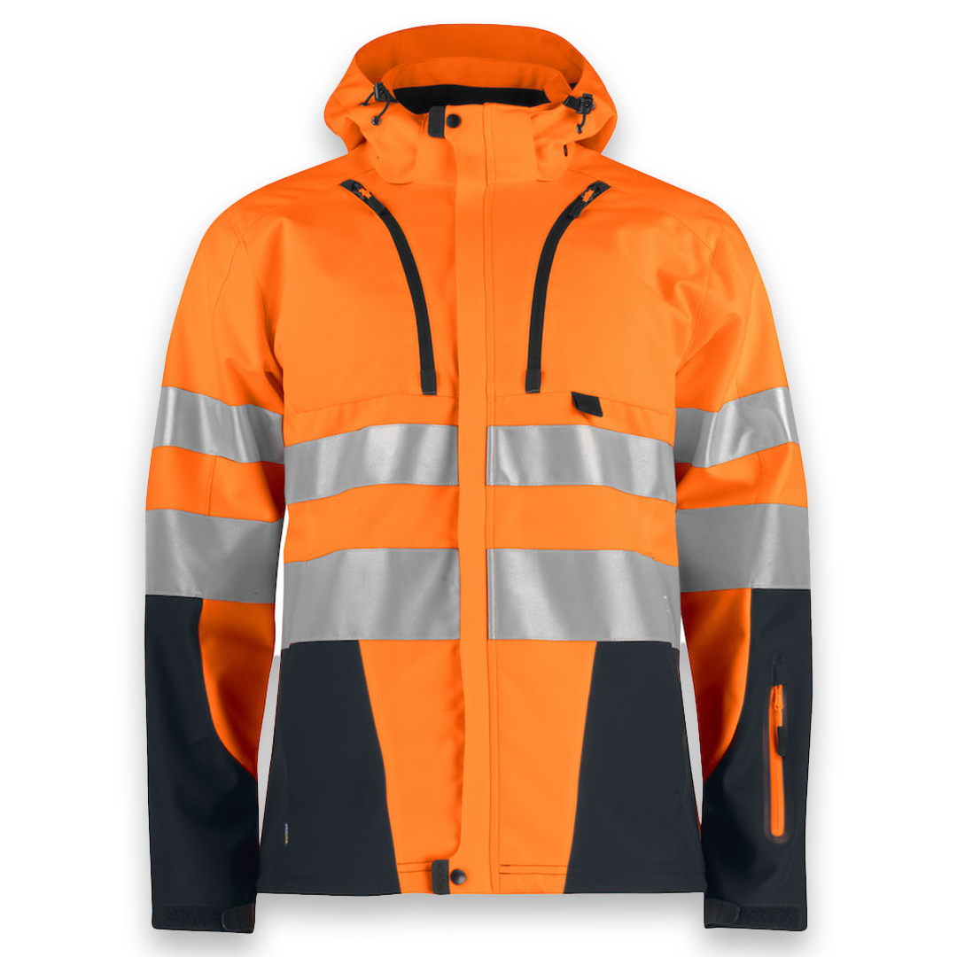 ProJob Workwear Softshelljacka Orange/Svart 6419