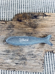 Nyckelring i jeans - Sjöbod