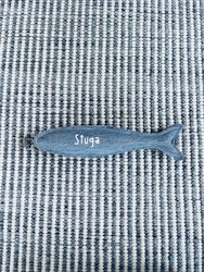 Nyckelring i jeans - Stuga