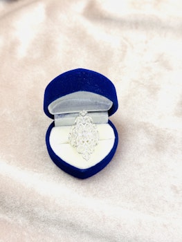 925 silverpläterad ring st.57
