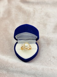 925 silverpläterad ring st.57