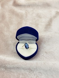 925 silverpläterad ring st.57
