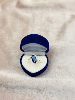 925 silverpläterad ring st.57