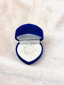 925 silverpläterad ring st.57