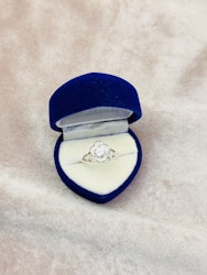 925 silverpläterad ring st.57