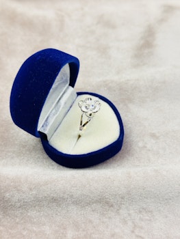 925 silverpläterad ring st.57