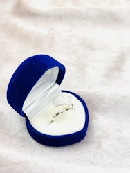 925 silverpläterad ring st.57
