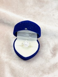 925 silverpläterad ring st.57