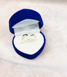 925 silverpläterad ring st.57