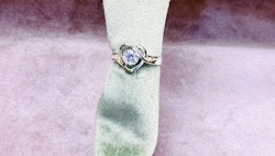 925 silverpläterad ring st.57