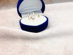 925 silverpläterad ring st.57