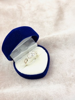 925 silverpläterad ring st.57