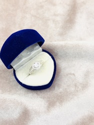 925 silverpläterad ring st.57