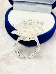 925 silverpläterad ring st.57