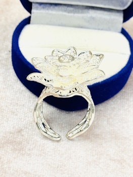 925 silverpläterad ring st.57