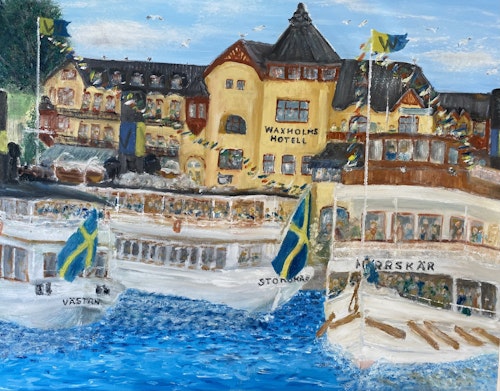 En vanlig dag i Vaxholms hamn