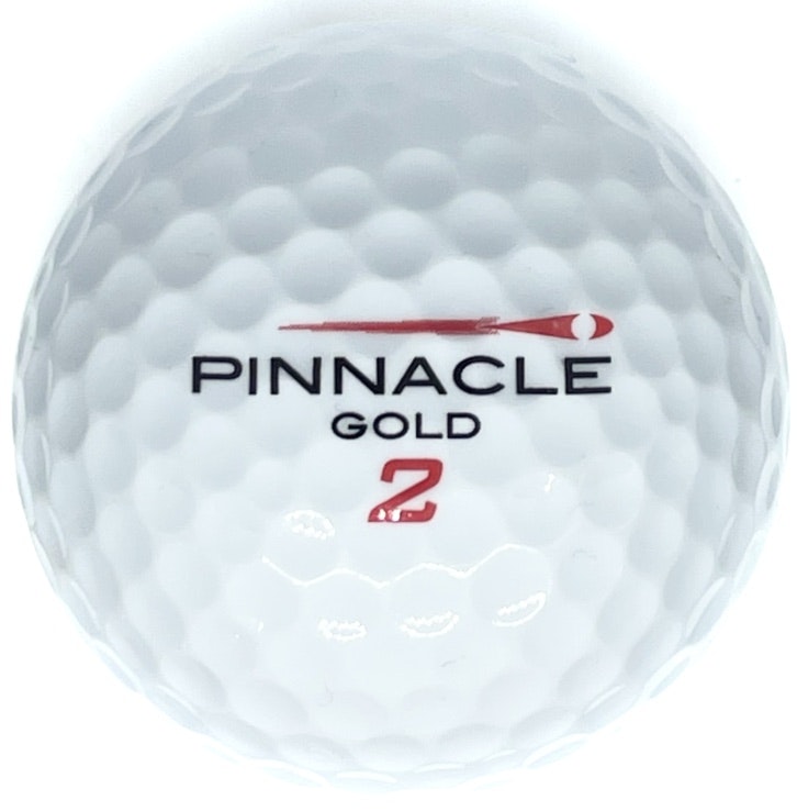 Detta är en vit golfboll, Pinnacle Mix