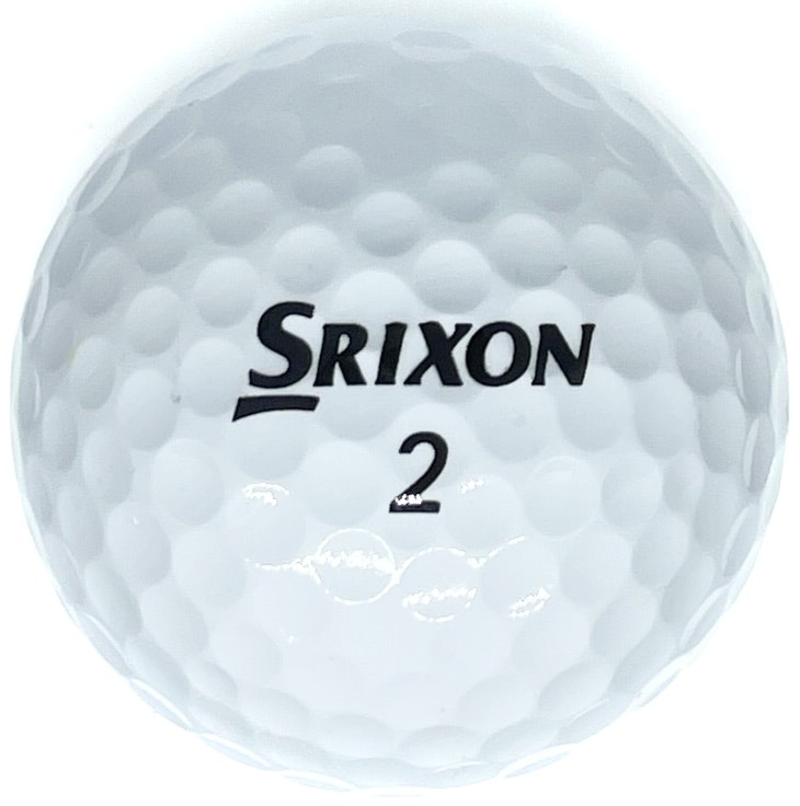 Detta är en vit golfboll, Srixon Mix