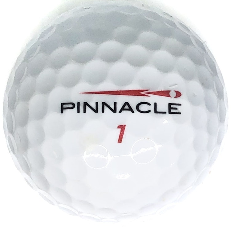 Detta är en vit golfboll, Pinnacle Gold