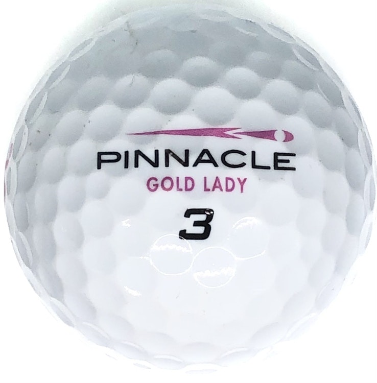 Detta är en vit golfboll, Pinnacle Lady