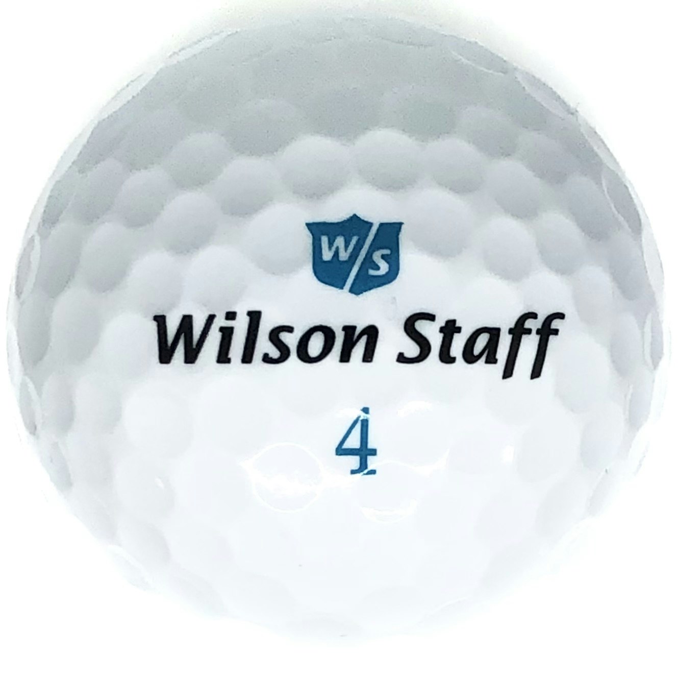 Detta är en vit golfboll, Wilson Staff DX2 Soft Lady
