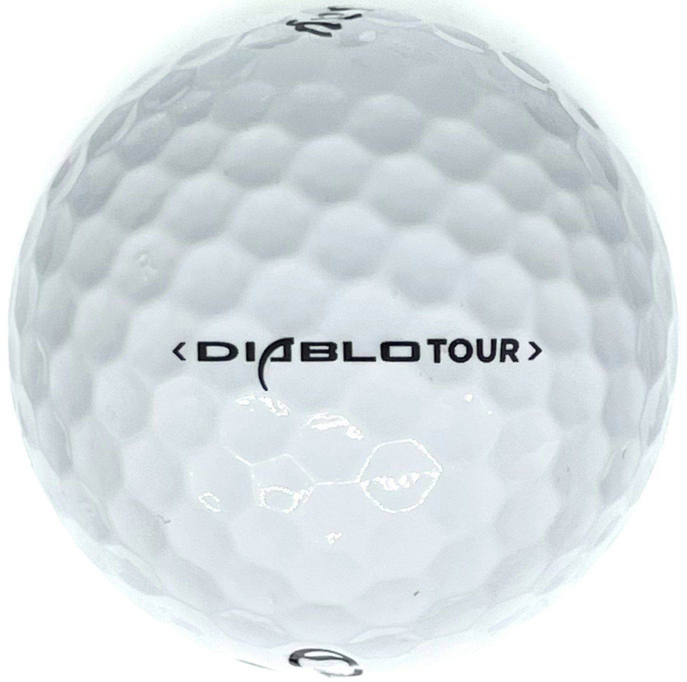 Detta är en vit golfboll, Callaway Diablo Tour