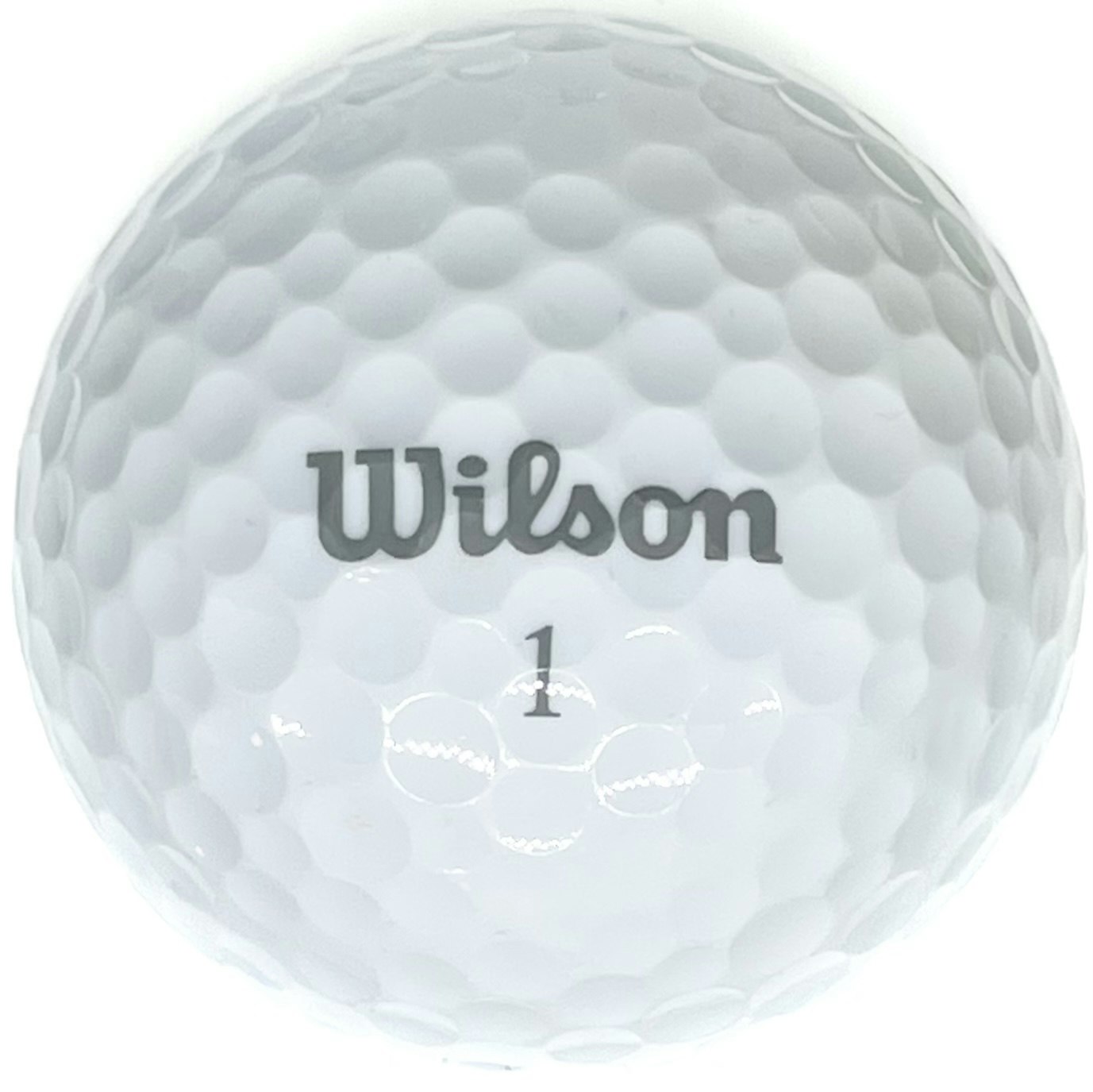 Detta är en vit golfboll, Wilson Lady