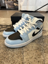 Air Jordan 1 Mid Ice Blue Black GS NYA! 36.5