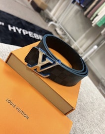 Louis Vuitton Damier Graphite Initiales Bälte 95