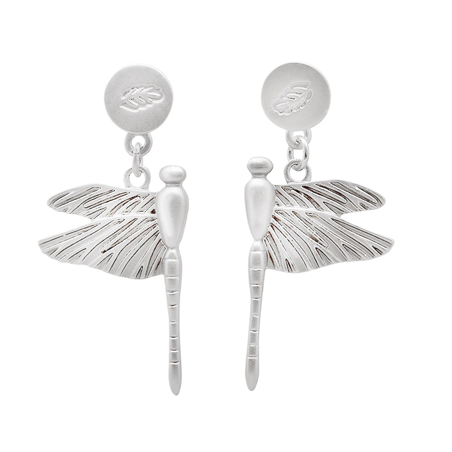 THE DRAGONFLY EARRING - SILVER