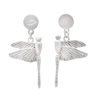 THE DRAGONFLY EARRING - SILVER
