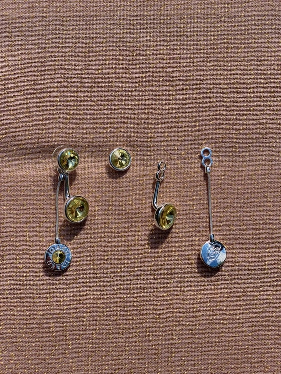 KAI earrings - Sunrise Yellow Silver