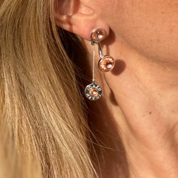 KAI earrings - Coral Silver