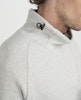 Vindfodrad stickad tröja – Ljusgrå