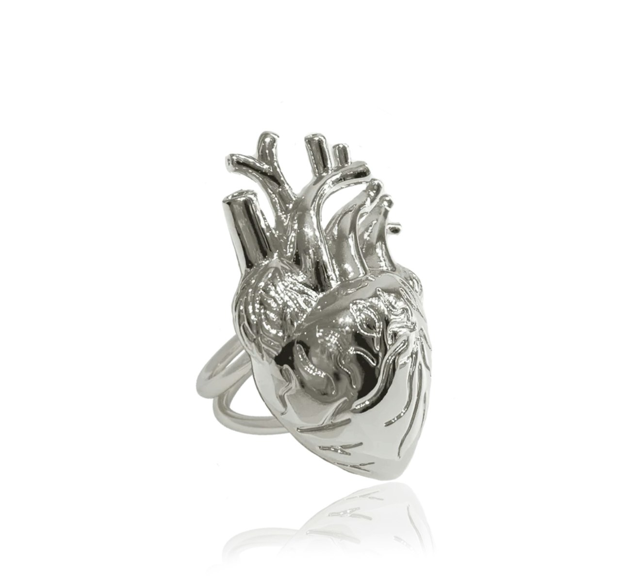 Heart Vascular Ring - Silver