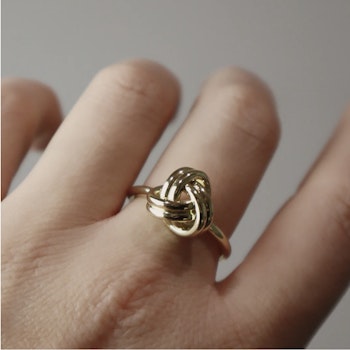 Plain Knot Ring - Guld