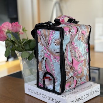 Box wine cooler bag - Paisley