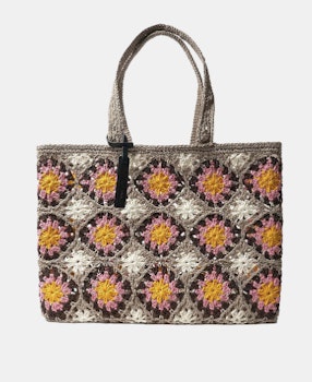 Grids Crochet Bag - Orange