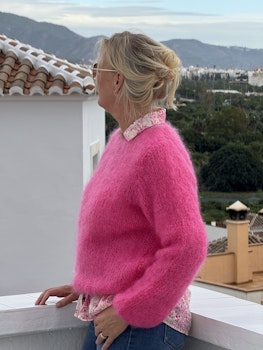 Mohairtröja - Cerise