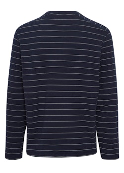 Sweatshirt svart/vit randig - William