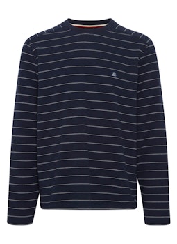 Sweatshirt svart/vit randig - William