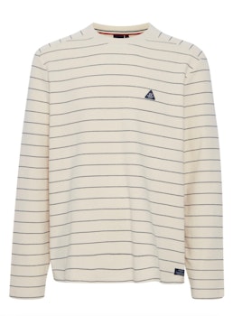 Sweatshirt Vit/svartrandig - William
