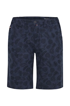 Chinos Shorts - Marinblå mönstrade