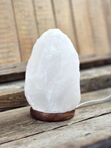 Himalaya Saltkristall, lampa vit