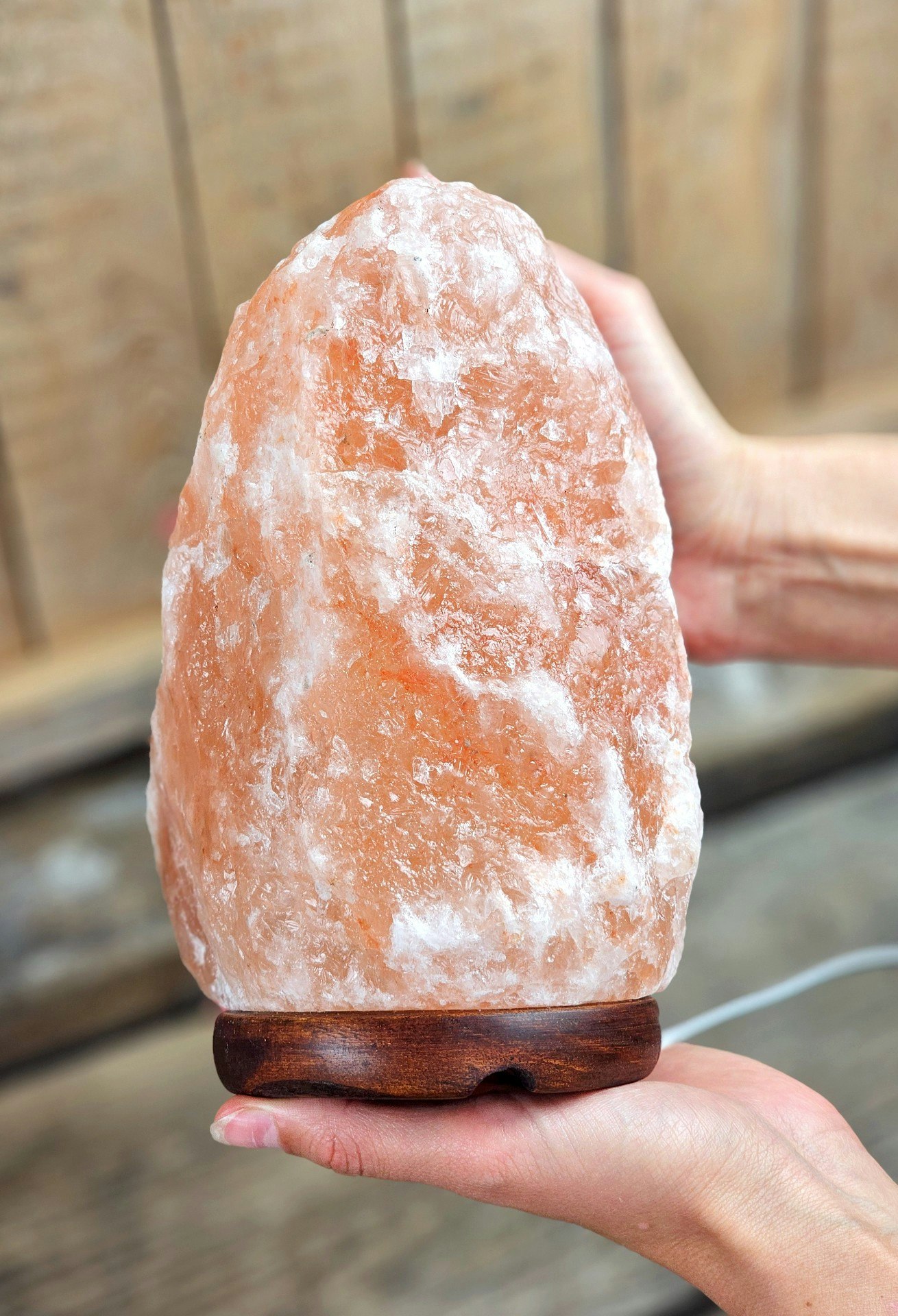 Himalaya Saltkristall, lampa orange