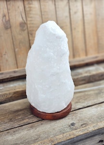 Himalaya Saltkristall, lampa vit XL