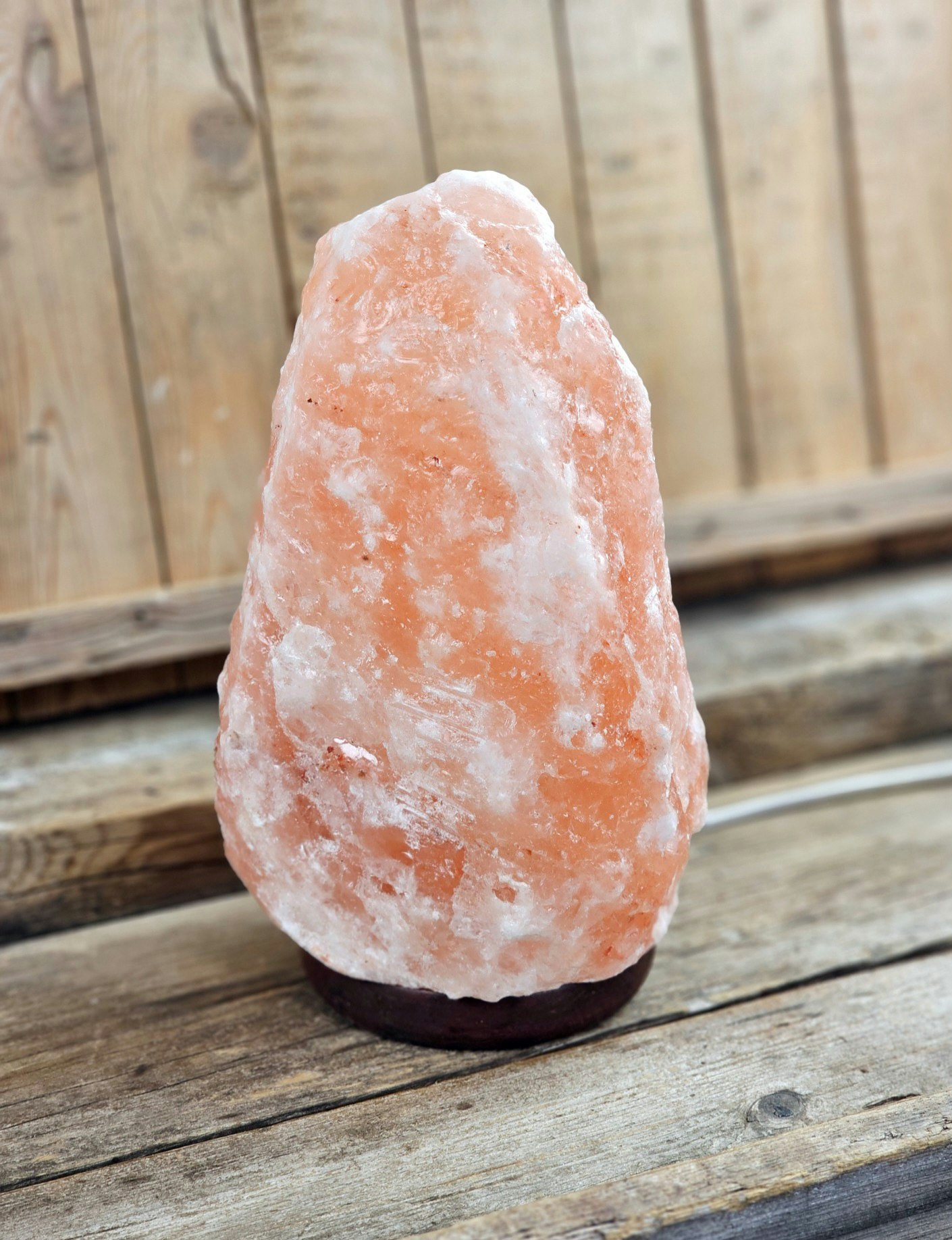 Himalaya Saltkristall, lampa orange XL