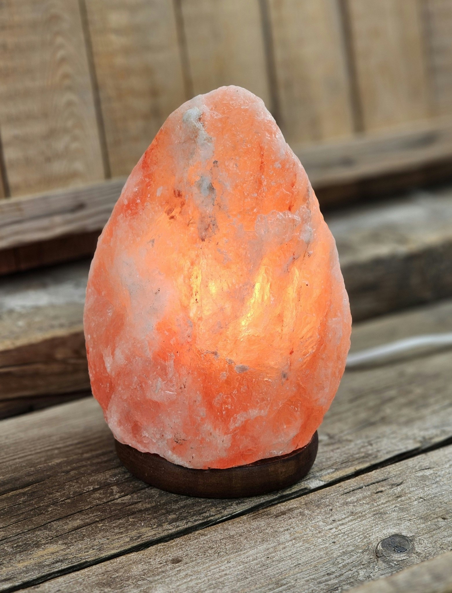 Himalaya Saltkristall, lampa orange